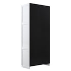 Manhattan Comfort - Cornelia 59,22 po Ensemble Moderne 2 Pièces Armoire de Rangement à 8 Étagères - Blanc-Assemblage à domicile requis Tout le matériel inclus