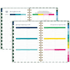 AT-A-GLANCE - Agenda hebdomadaire/mensuel rose Emily Ley Simplified 2027 - 7 po H x 8 3/4 po l - rose - bilingue-Les pages spéciales incluent «Le processus de simplification », « Comment utiliser l'agenda », « La simplicité ChallEnglish » et la « Bucket list »
