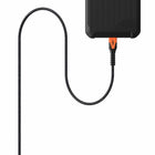 UAG - Câble Charge/Sync Robuste Kevlar USB-C Lightning 5p, Orange-Boîtier de connecteur en alliage métallique