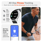 HyperGear - Montre intelligente et tracker de fitness Activ8-Nombre de pas quotidiens, distance et calories brûlées