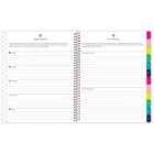 Emily Ley Simplified - Agenda scolaire hebdomadaire/mensuel pour enseignants 2026-2027 - 11 po H x 9 po l - Navy Floral - anglais-Format des pages : 11 po H x 8 3/8 po l