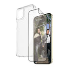 PanzerGlass - Bundle avec HardCase et Matrix Glass pour iPhone 15 Plus - Transparent-Ce lot comprend un protecteur d'écran et un étui