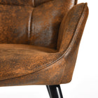 FurnitureR Chaise d'Appoint - Velours Vert -Peut être facilement associé à une table d'appoint ou d'appoint
