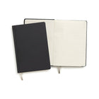 TRU RED - Journal à couverture rigide, pages réglées, format moyen, noir-96 feuilles/192 pages de papier à lignes étroites offrant amplement d'espace pour les notes