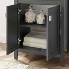 Modway - Laguna 24" Vanette de salle de bain - Gris Noir-Capsules de pied non marquées