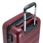 Roots - Chalet 19 po Valise de cabine rigide - Merlot-Comprend deux cubes d'emballage pour un rangement organisé