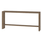 Hudson&Canal - Console Osman 64" L - Chêne gris vieilli-Le plateau de table a une capacité de poids de 55 lb, l'étagère inférieure peut supporter 35 lb