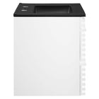 Modway - Render Support mural de 24" Vanette de salle de bain - Blanc Noir-Tiroirs à extension complète