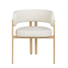 Brassex - Chaise de visite 738405 Brayden - ensemble de 2 - crème-Comprend : 2 chaises de salle à manger