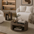 Manhattan Comfort - Table d’appoint contemporaine Alure 20" - Noyer-Garantie limitée du fabricant de 30 jours