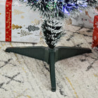 HOMCOM - Arbre à feuilles persistantes artificiel à fibres optiques LED pré-éclairé de 3ft-Des lumières multicoloures qui restent allumées même si une ampoule grille  