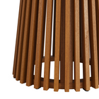 Modway - Lane Rond de 39 pouces Terrasse extérieure Bois de teck Table à manger - Naturel-Assemblée requise