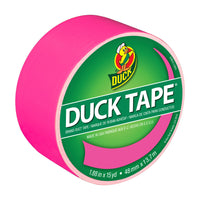 Duck Brand – Ruban à conduits de couleur, Flamant amusant (rose), 1,88 po x 15 yd-Parfait pour réparations, code-couleur, mode, artisanat et projets spéciaux