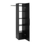 Prepac - Armoire de rangement étroite HangUps de 15 po - noir-Poids total du produit : 80 lb