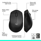 Logitech - M280 souris sans fil - Noir-Empreinte carbone du produit: 3,94 kg CO2e	