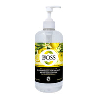 BiOSS - Nouveau désinfectant pour les mains - 500 ml-Appliquez une petite quantité (3 ml) dans la paume de votre main, frictionnez pendant 30 secondes et laissez sécher.