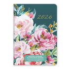 Orange Circle Studio - 2026 Agenda mensuel de poche - 4.5 po x 6.5 po - fines fleurs-Doté plages mensuelles et pages de notes