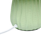 Simple Designs - Mini lampe de table texturée - vert sauge avec abat-jour assorti-8