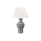 Monarch Specialties - Luminaire - 28 po H Lampe De Table - Résine Grise - Abat-Jour Ivoire / Crème - Contemporain - Moderne-Cette lampe de table contemporaine et élégante de 28 pouces de haut présente un corps en résine grise avec une finition texturée ressemblant à des morceaux de pierre, reposant sur une base en acrylique transparent et surmontée d'un abat-jour sophistiqué en tissu ivoire, parfait dans un salon, une chambre à coucher ou un bureau à domicile
