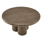Modway - Tori Rond de 31 pouces Terrasse extérieure Béton Table à manger - Noyer vieilli-Assemblée requise