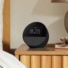 Amazon - Réveil intelligent Echo Spot (2024) - Noir-GARDER VOTRE FOYER COMFORTABLE : contrôlez vos appareils intelligents compatibles. Demandez à Alexa d'allumer les lumières ou touchez l'écran pour les tamiser. Créez des routines activées par le mouvement pour baisser le thermostat lorsque vous quittez votre domicile ou pour ouvrir les stores quand vous entrez dans une pièce.