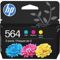 HP 564 Ens. 3 cartouches d’encre cyan, magenta et jaune d’origine (N9H57FN)-Couleurs: Cyan, magenta, jaune