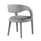 Modway - Pinnacle Performance Velvet Chaise à manger Ensemble de 2 - Gris-8
