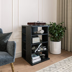 Nexera - Tour audio à 4 étagères Jasper, Noir-Fait partie de la collection Jasper de Nexera