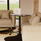 ShoppingAll - Chariot pour ordinateur portable à hauteur réglable pneumatique assis-debout - Noir-8