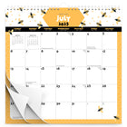 BrownTrout - 2026 Calendrier suspendu carré à spirales mensuel de 18 mois feuille d'autocollants - Abeilles occupées - 12 po x 12 po-Design Élégant - Profitez chaque mois d'un design élégant et professionnel