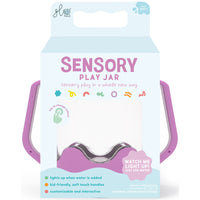 Glo Pals - Pots sensoriels - Poussière d’étoiles - Violet-Le bocal activé par l'eau passe par 9 couleurs apaisantes