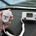 Cobra - Radio VHF marine à montage fixe Bluebound 1350 - Blanche-Microphone multifonctionnel à réduction de bruit pour une utilisation intuitive