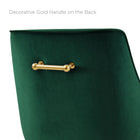 Modway - Discern Performance Velvet Tabouret de comptoir - Vert-Capacité de poids du banc : 330 lb