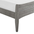 Modway - Georgia Bois Lit plateforme Queen, Gris-8