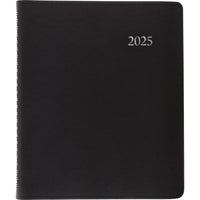 Staples - Agenda hebdomadaire/mensuel 2025 - 8 3/4 po H x 6 7/8 po l - Noir - Bilingue-14 mois : decembre 2024 à janvier 2026
