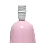 Simple Designs - Petite Round Table Lamp - Light Pink With Matching Shade-7