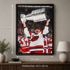 Frameworth - Sebastian Aho Toile encadrée 20 po H x 29 po l Carolina Hurricanes Champions de la Coupe Stanley 2026 - Sous licence officielle LNH/AJLNH-6