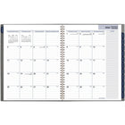 AT-A-GLANCE - Agenda hebdomadaire/mensuel traditionnel 2026 - 11 po H x 8 1/2 po l - gris - bilingue-Hebdomadaire : une semaine sur deux pages, horaire ouvert, mensuel : un mois sur deux pages avec onglets