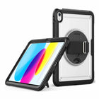 Bulk Packaging - Étui ultra-résistant avec support intégré pour iPad 10.9" 2022 10e génération - Transparent-Protection avancée à deux couches contre les chutes, combinant une coque rigide en polycarbonate et une couverture souple en TPU résistant aux chocs, aux chutes accidentelles et aux impacts