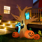 HOMCOM - Décoration gonflable d'Halloween 7 - 5 pieds - Hanté-Fabriqué en tissu polyester résistant aux intempéries 