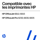 HP 935 Ens. 3 cartouches d’encre cyan, magenta et jaune d’origine (N9H65FN)-Rendement approximatif par cartouche: 400 pages cyan, 400 pages magenta, 400 pages jaune