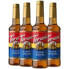 Torani - Sirop caramel classique -750 mL - paquet de 4-Plus que simple café : idéal pour les lattes, les frappes, les thés, les cafés, les cocos chauds, les milkshakes, les desserts et autres boissons mélangées congelées