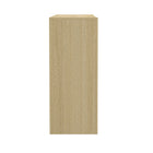 Manhattan Comfort - Console moderne Linda à 3 tiroirs - Chêne naturel-Parfait pour le rangement, les lampes ou les objets de décoration
