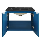 Modway - Maybelle 24" Vanité de salle de bain murale - Noir marine-8