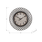 Monarch Specialties - Horloge - 16 po Rond - Horloge Murale - Vert Foncé - Transitionnel-Un grand affichage analogique numérique facile à lire avec des aiguilles classiques en métal noir derrière une surface en verre transparent est à la fois décoratif et fonctionnel