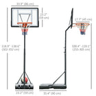 Soozier – Panier de basketball extérieur-Peut être utilisé à l'intérieur ou à l'extérieur, car tous les matériaux ont été choisis pour résister aux conditions extérieures à long terme et aux intempéries
