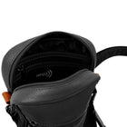 CHAMPS - Collection Onyx Sac à bandoulière vertical - Noir-Poche arrière à glissière