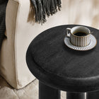 Modway - Mavina Bois de manguier Table d’appoint - Noir-Tampons feutrés non marquants