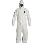 Dupont Personal Protection, Combinaisons Tyvek 400 D A/Capuchon, 2T-Grand, Blanc/Bleu, Tyvek, paquet de 12-Couleur Bleu