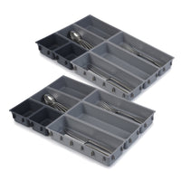 Joseph Joseph - Ensemble de compartiments de rangement 7-pièces Blox - paquet de 2-Idéal pour ordonner et ranger une vaste série d’articles ménagers tels que des couverts, des ustensiles, des articles de papeterie, des outils et des accessoires de travaux manuels